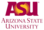 A logo of arizona state university.