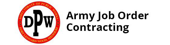 A logo of army joint contracting