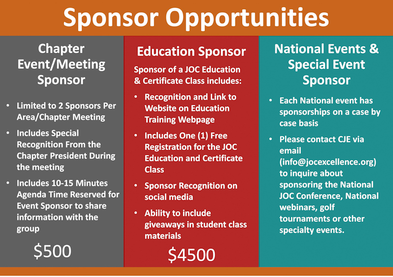 center for JOC sponsor chart